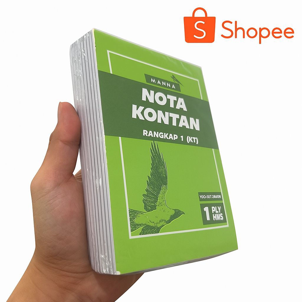

Nota Kontan Manna 1 Ply HVS Rangkep 1 Ukuran 108x155mm - Buku Nota Penjualan Kas Kecil
