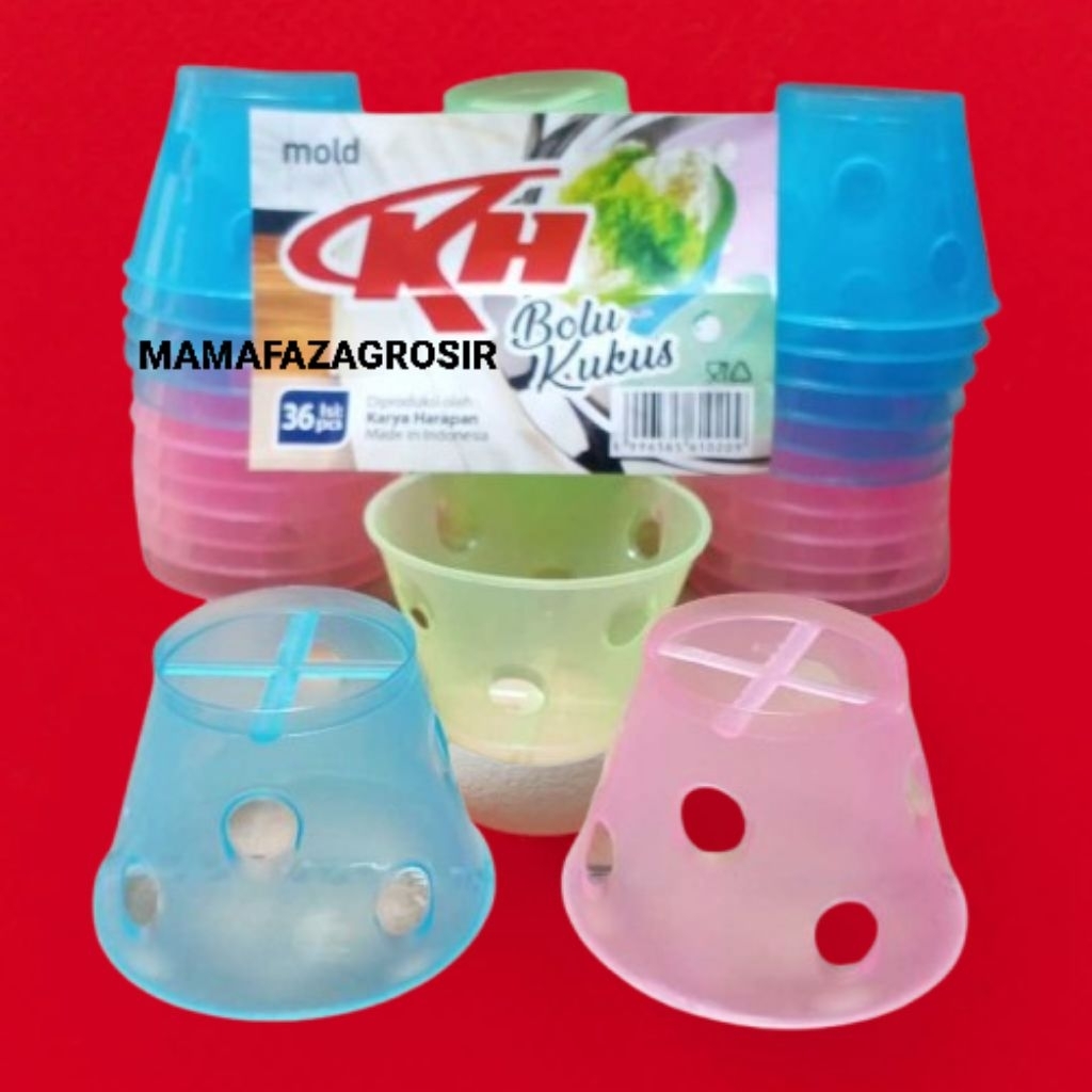 [12 PCS] CETAKAN BOLU KUKUS WARNA || CETAKAN BOLU KUKUS || CETAKAN BOLU KUKUS TERBARU