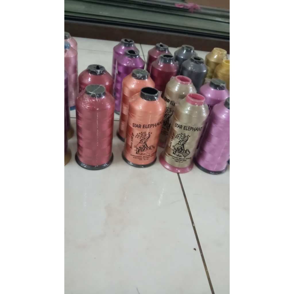 Benang bordir Star Elephant Viscose Rayon 100% 150gr 120/2
