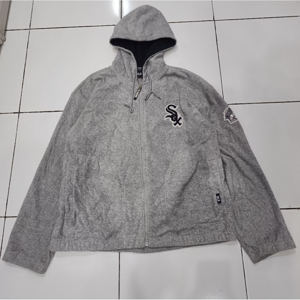MLB SOX Heavy Fleece Zip Hoodie Jacket Size XL