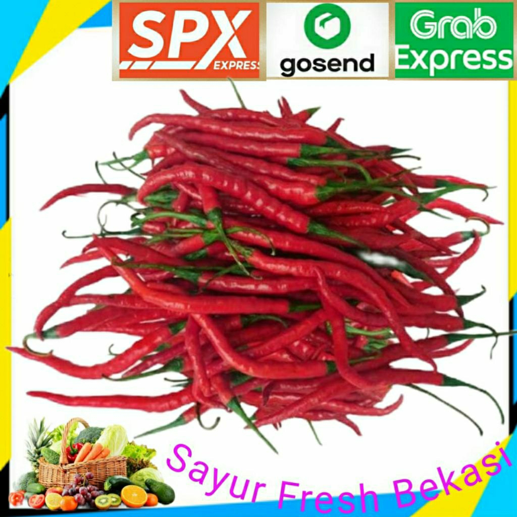 

Cabe/Cabai Merah Keriting 250g.