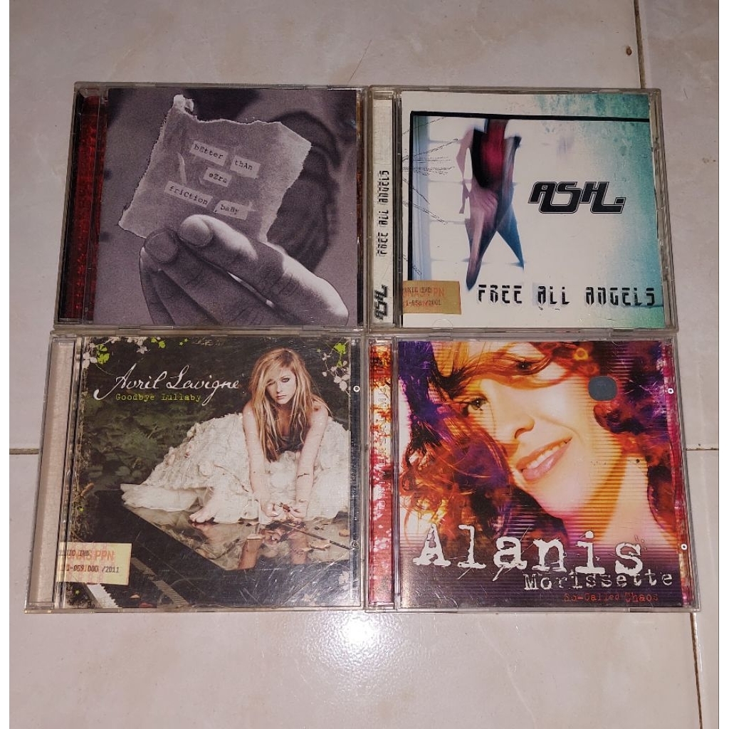 cd BETTER THAN EZRA-Friction Baby / ASH-Free All Angels (3) / AVRIL LAVIGNE-Goodbye Lullaby (1) / AL