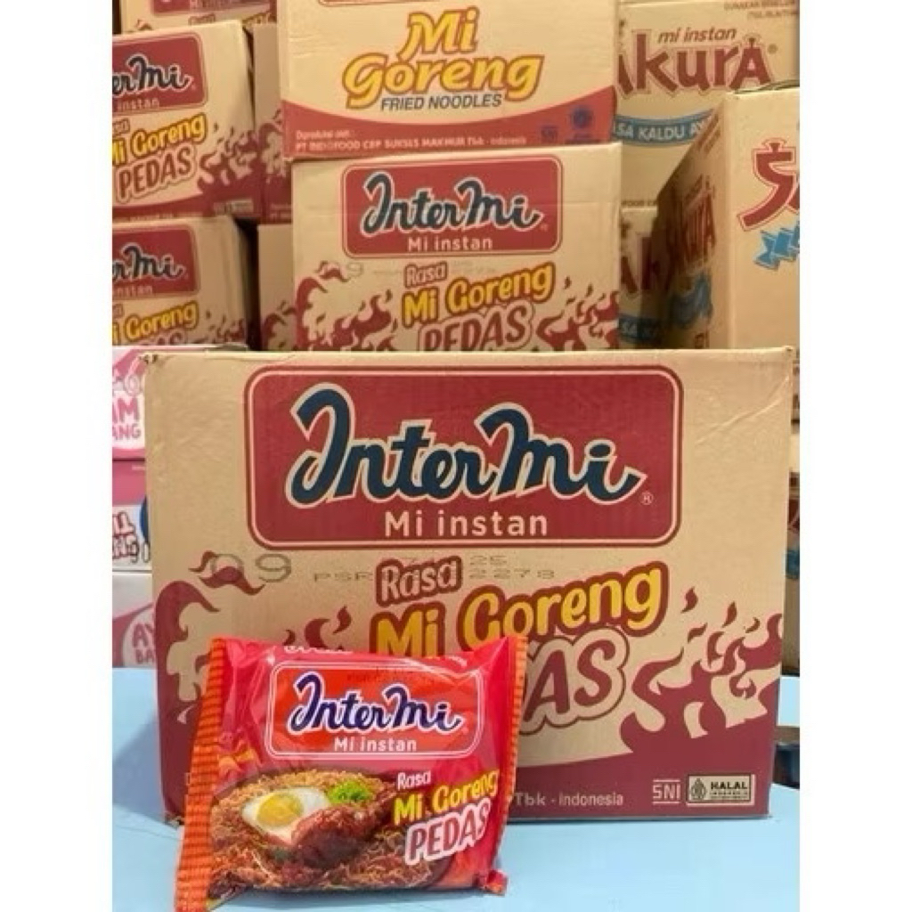 

[1 DUS 40pcs] Mie INTERMI GORENG PEDAS / MIE GORENG