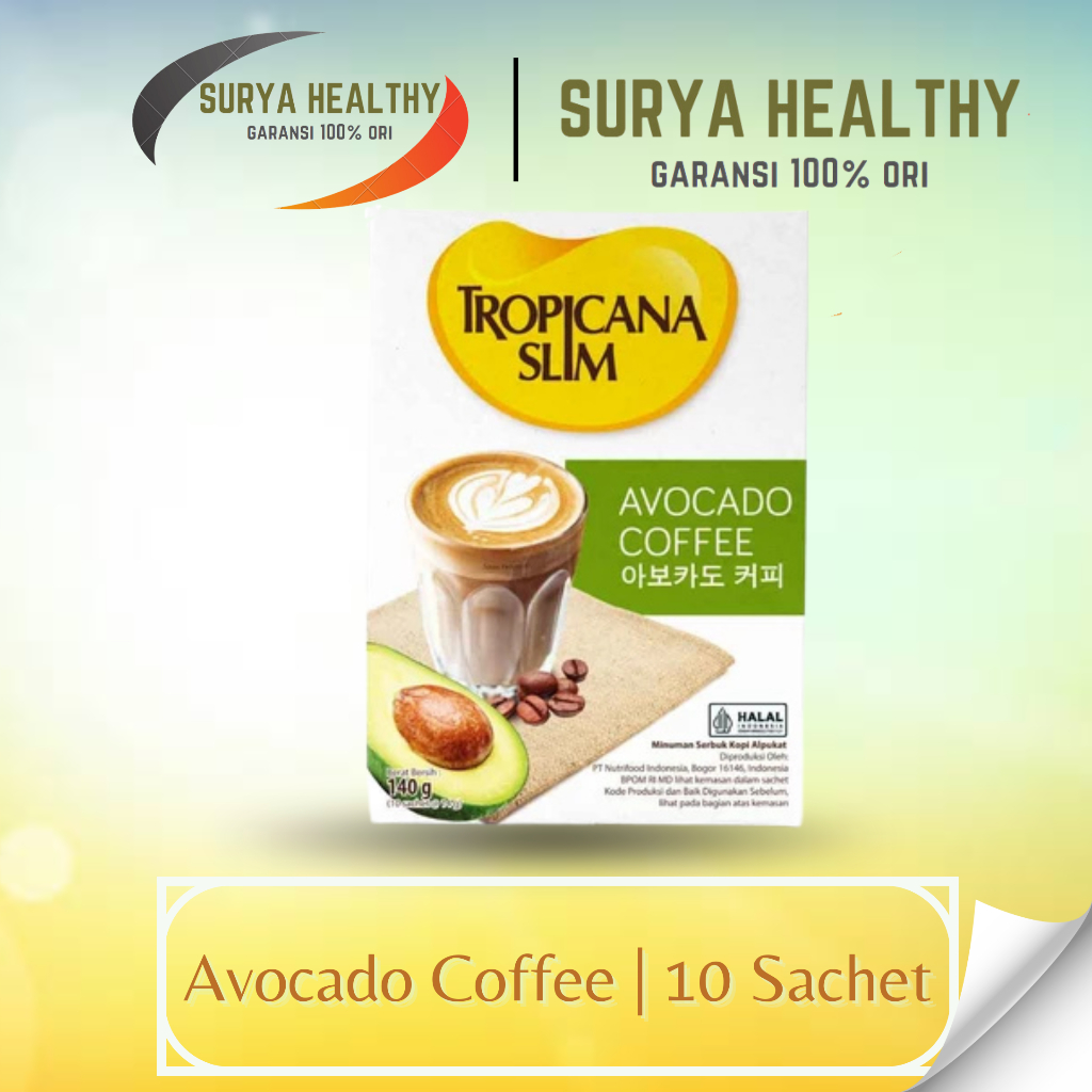 

TROPICANA SLIM AVOCADO COFFEE 10 SACHET - KOPI SUSU NIKMAT TANPA GULA PASIR