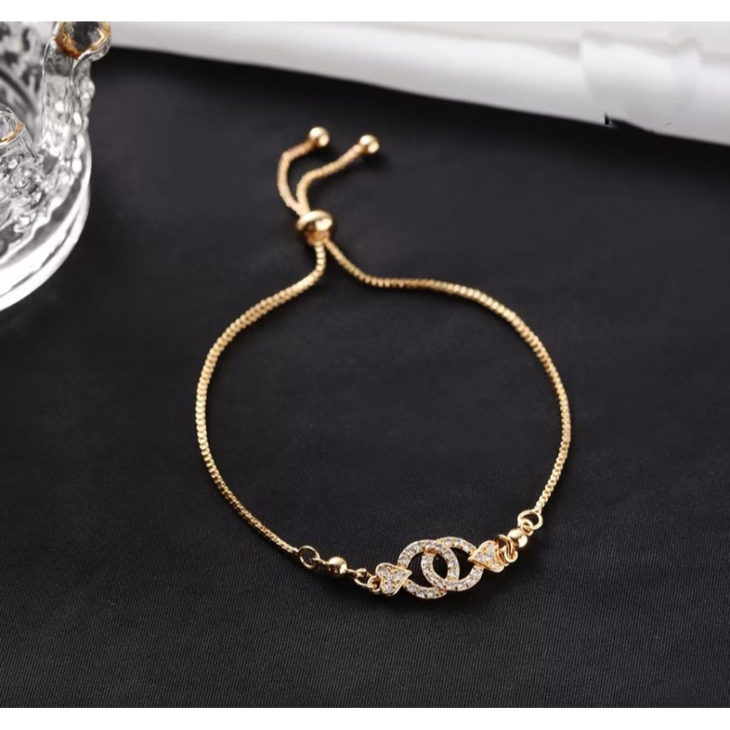 gelang titanium korea anti karat asli 100%