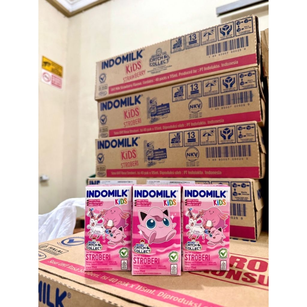 

Indomilk kids 115ml rasa strawberry