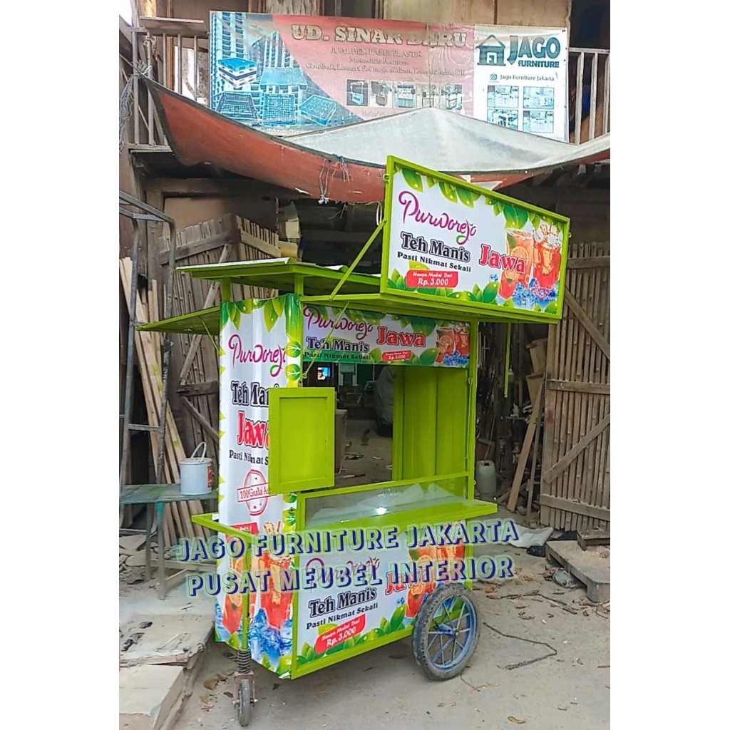 gerobak es teh solo/ teh poci termurah
