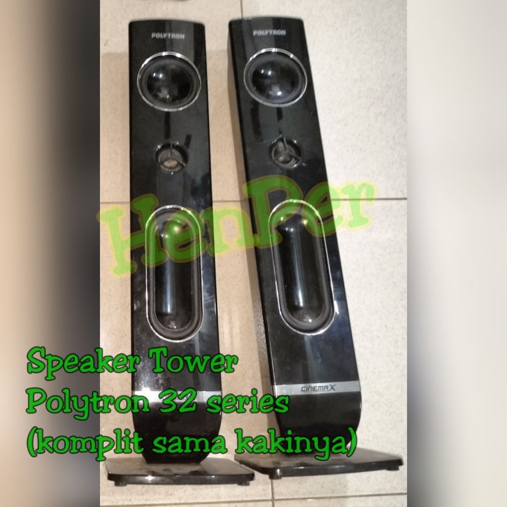 Speaker tower Polytron cinemax 32 series (tv 32inch) [BEKAS]