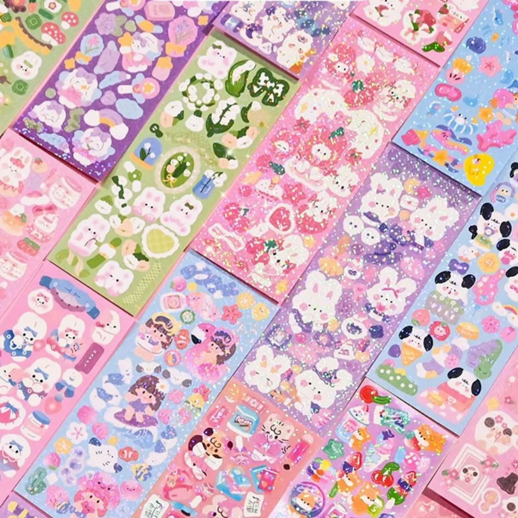 

Stiker Glossy Isi 10 Lembar Besar Sticker Deco Pack Cutting Cute