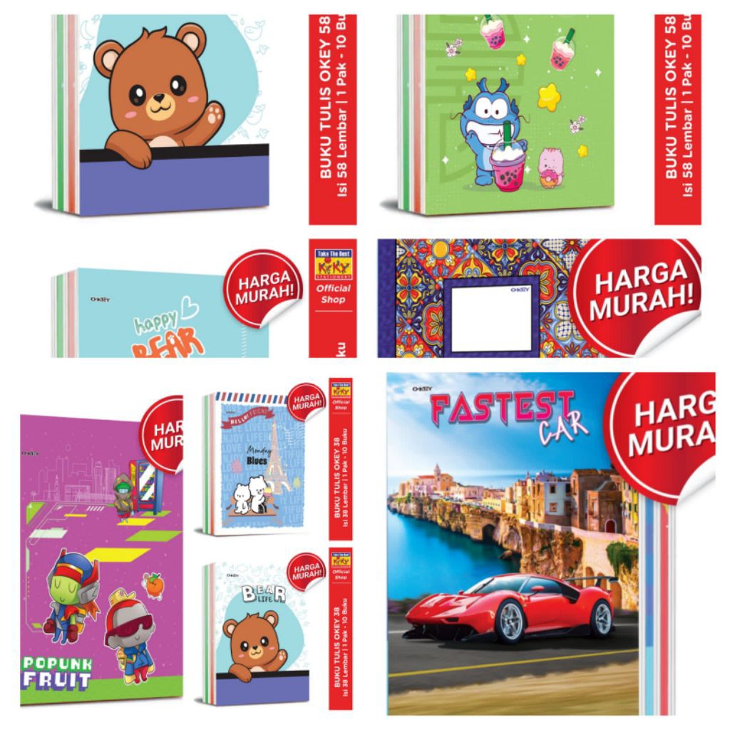 

Okey Buku Tulis 38 & 58