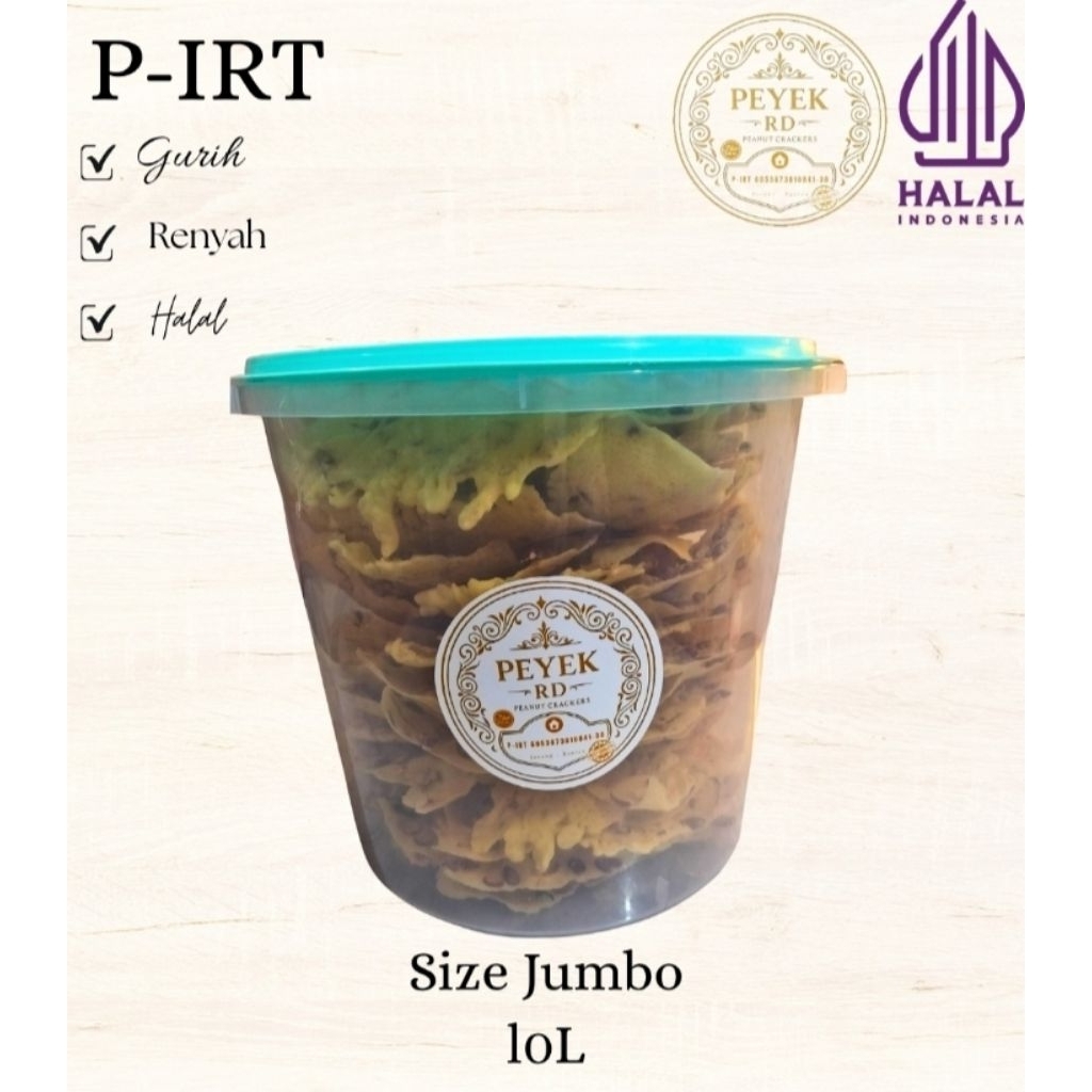 

Peyek RD Kemasan Toples 10L (Crispy & Gurih)