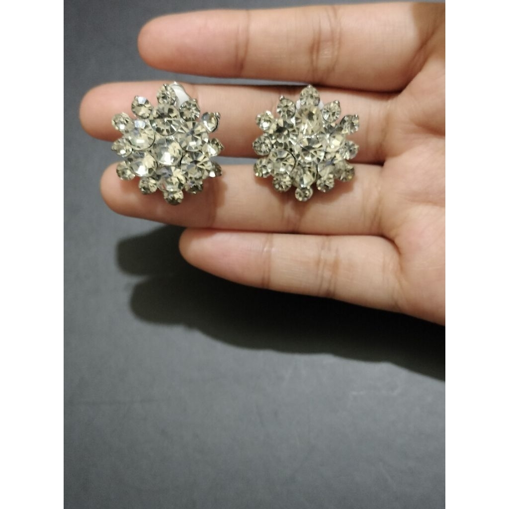 Giwang Anting Jepit Permata