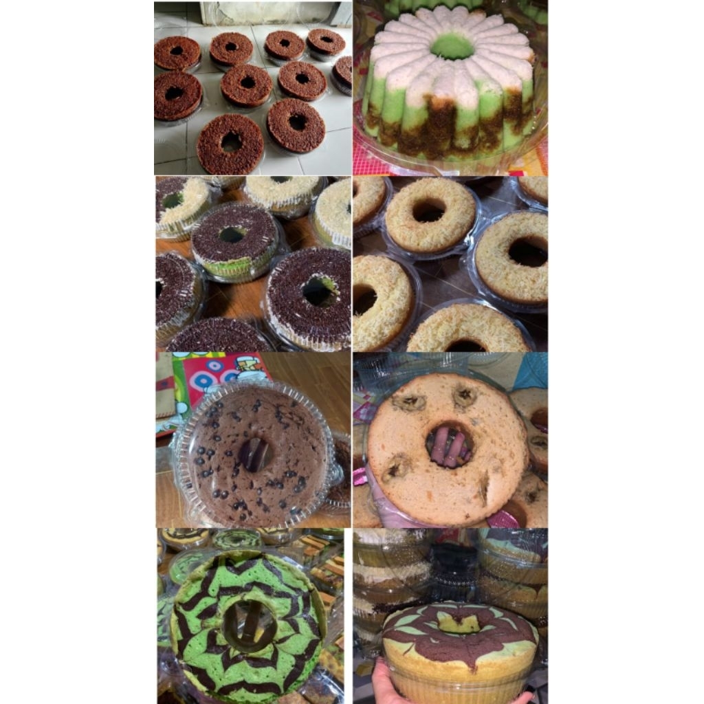 

BOlu uk 18 Sarang semut/ Putu ayu/Keju mesis/Tape keju/Chocochip/ Pisang/Jadul