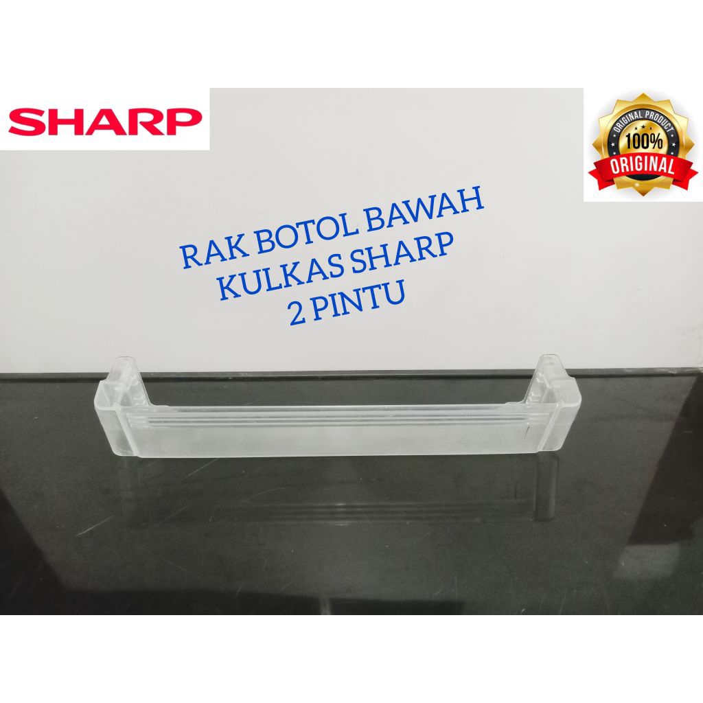 RAK BOTOL.RAK PINTU KULKAS SHARP 2 PINTU.SECOND ORI