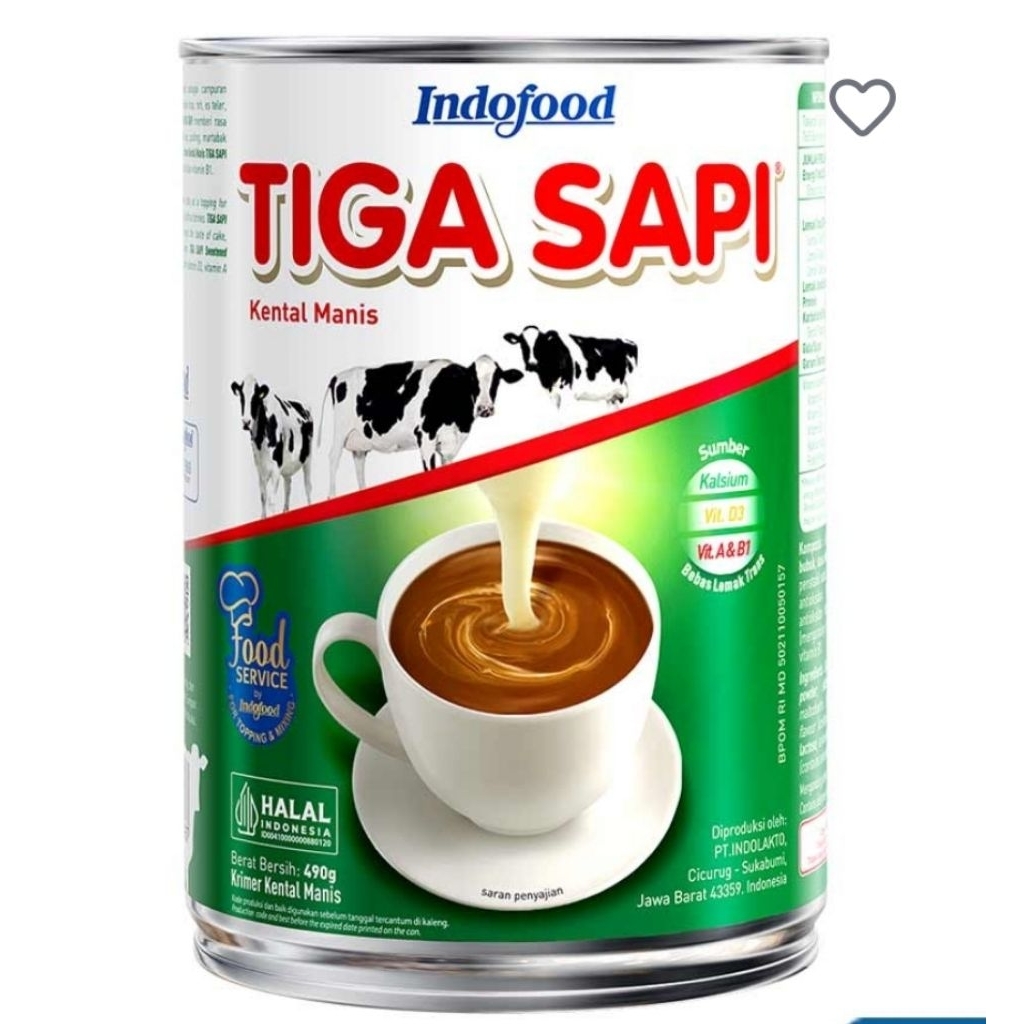 

TIGA SAPI KREMER KENTAL MANIS 490GRAM