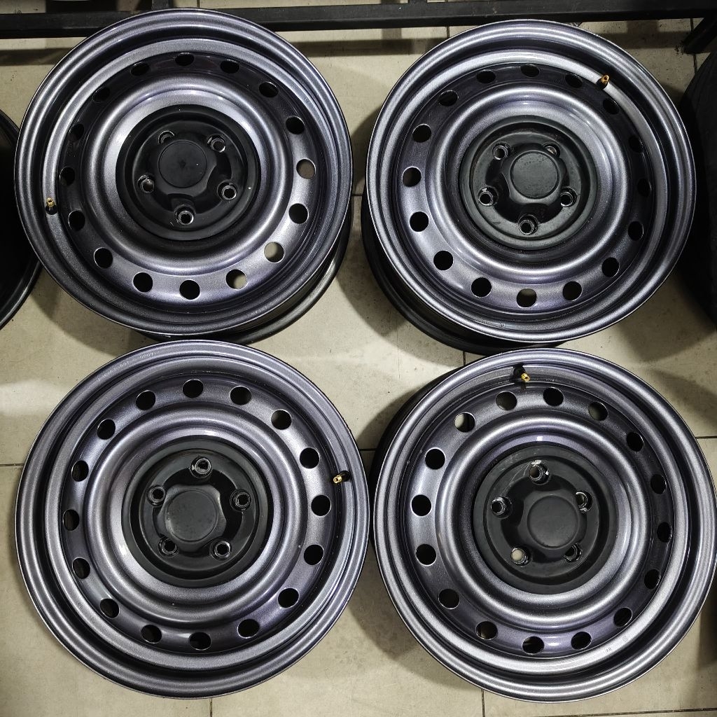 VELG OEM KALENG TERIOS R16 PCD 5X114 REPAINT GREY + CENTER DOP MODEL SAHARA
