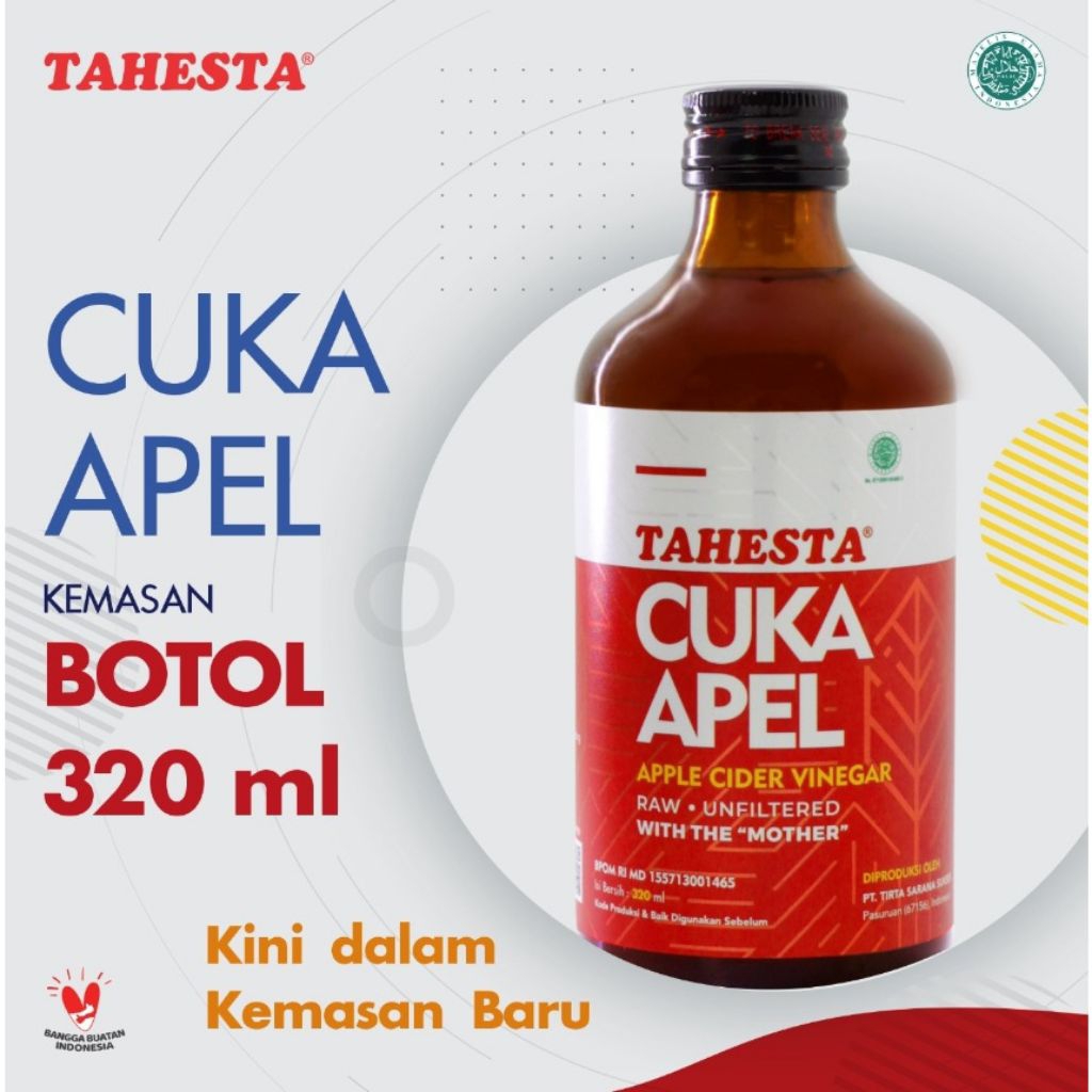 

Cuka Apel Tahesta 320 ml Original 100%