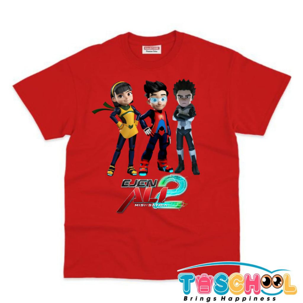BAJU ANAK KAOS ANAK EJEN ALI MOVIE 2 MISI SATRIA EJEN ALI 2