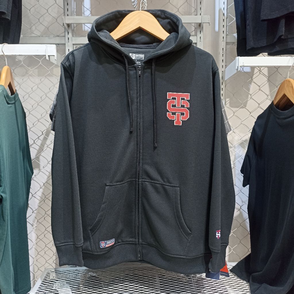3SECOND - JAKET / HOODIE ZIPPER / RESLETING PRIA REGULAR FIT ORIGINAL 3SECOND