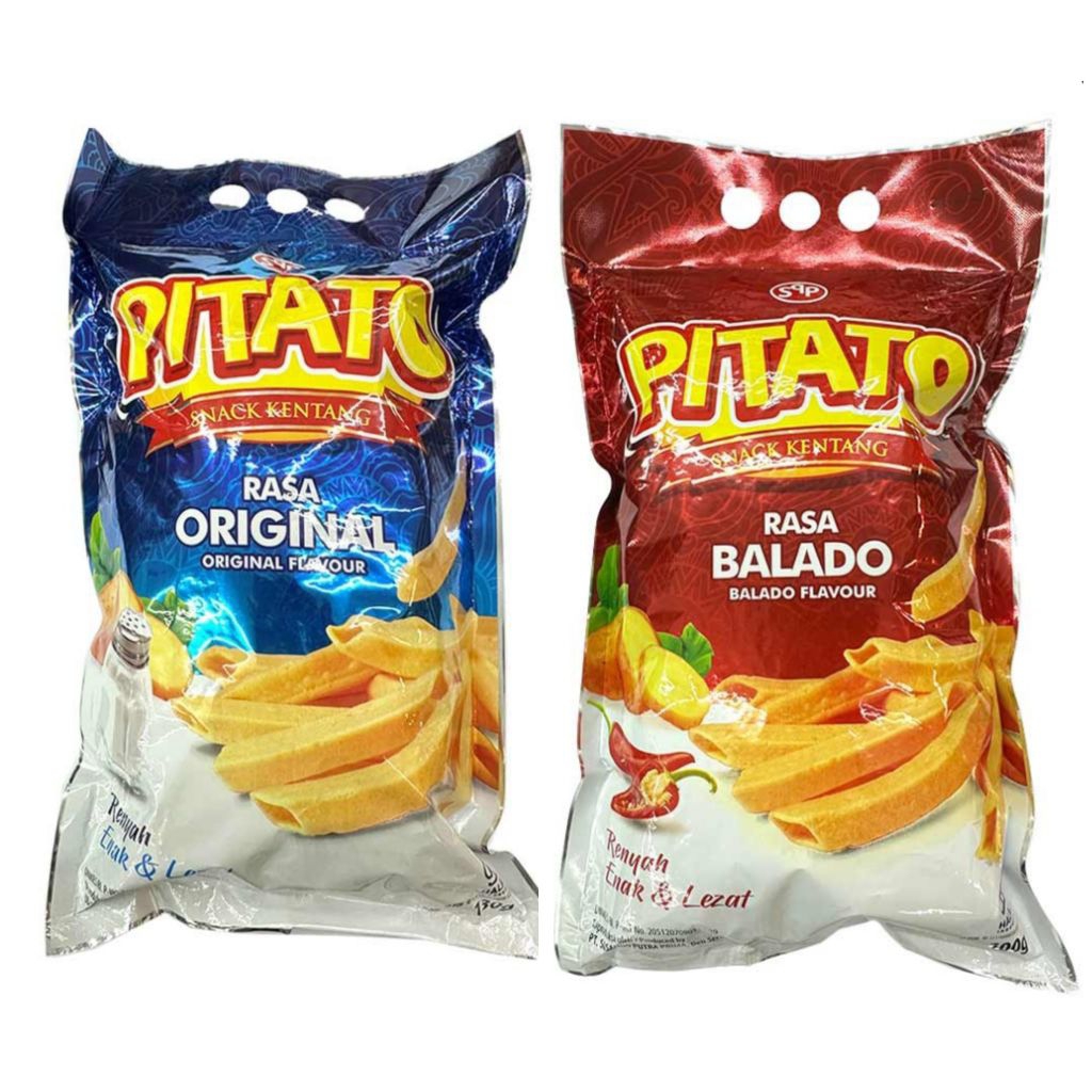 

Pitato snack kentang goreng original balado 130g