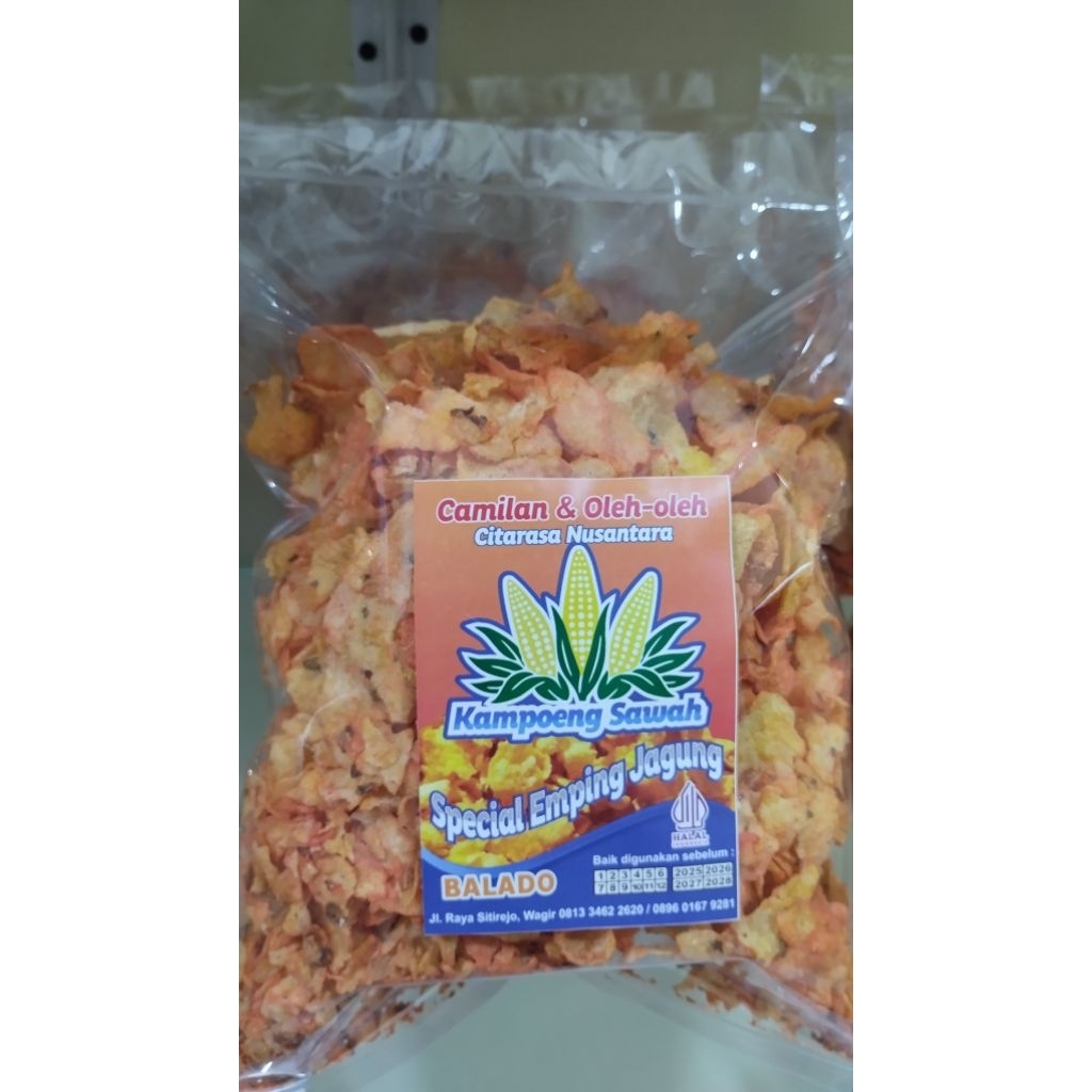 

emping jagung rasa baldo 250 gram 12.500