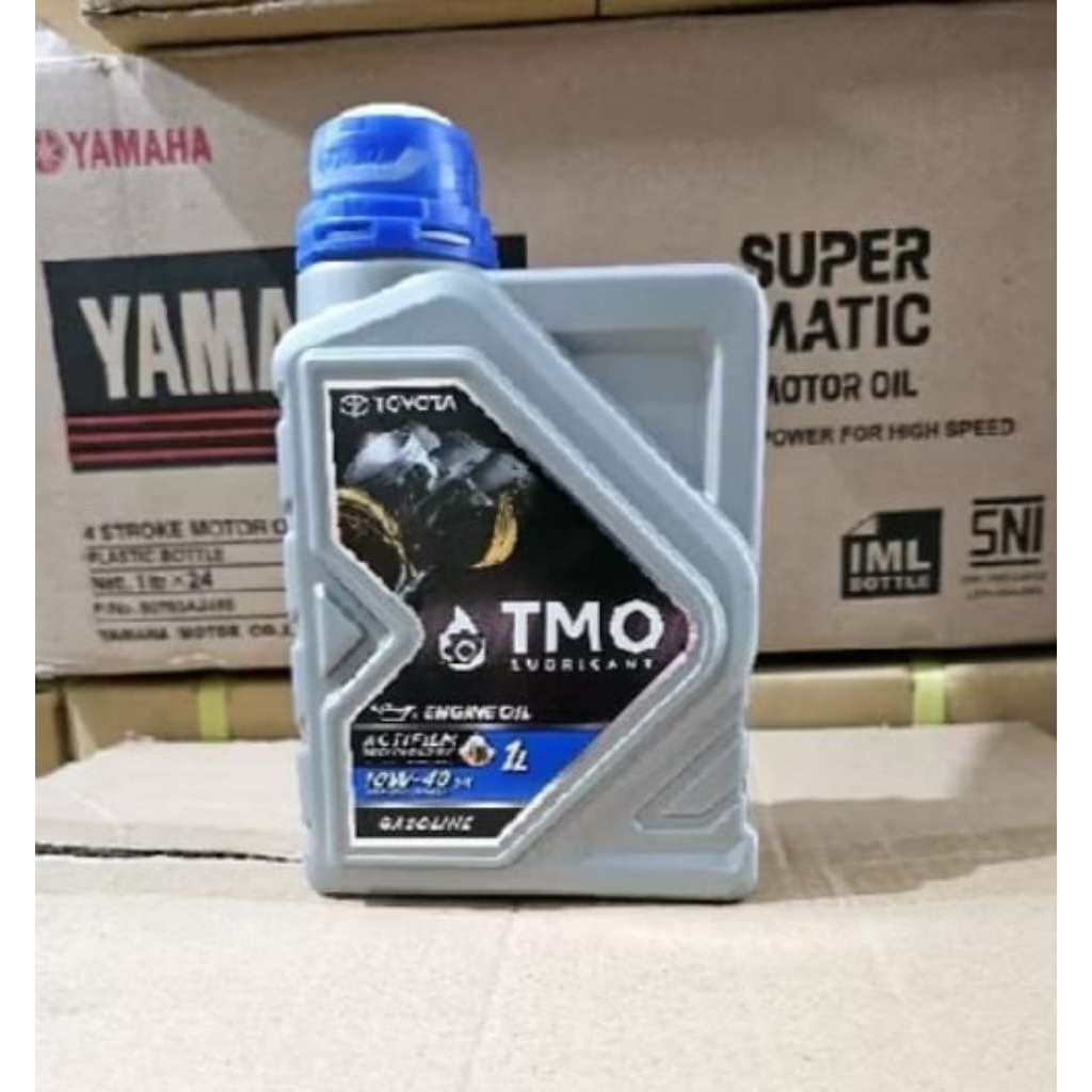 Oli Mesin Mobil Toyota TMO 1 Liter SAE 10W-40/(1 DUS ISI 12 Botol) Oli Mobil Bensin