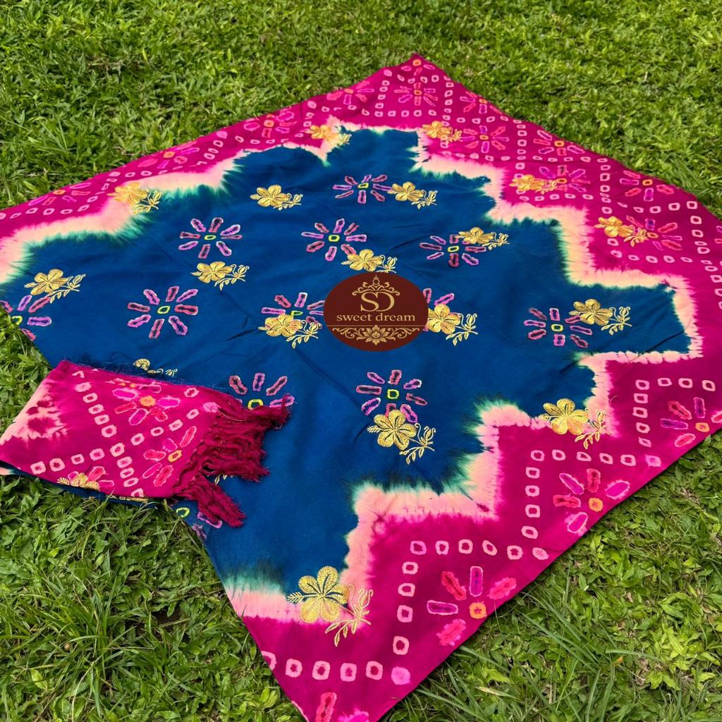 Kamen Endek Jumput Keong Tretes Banyumas Set Selendang