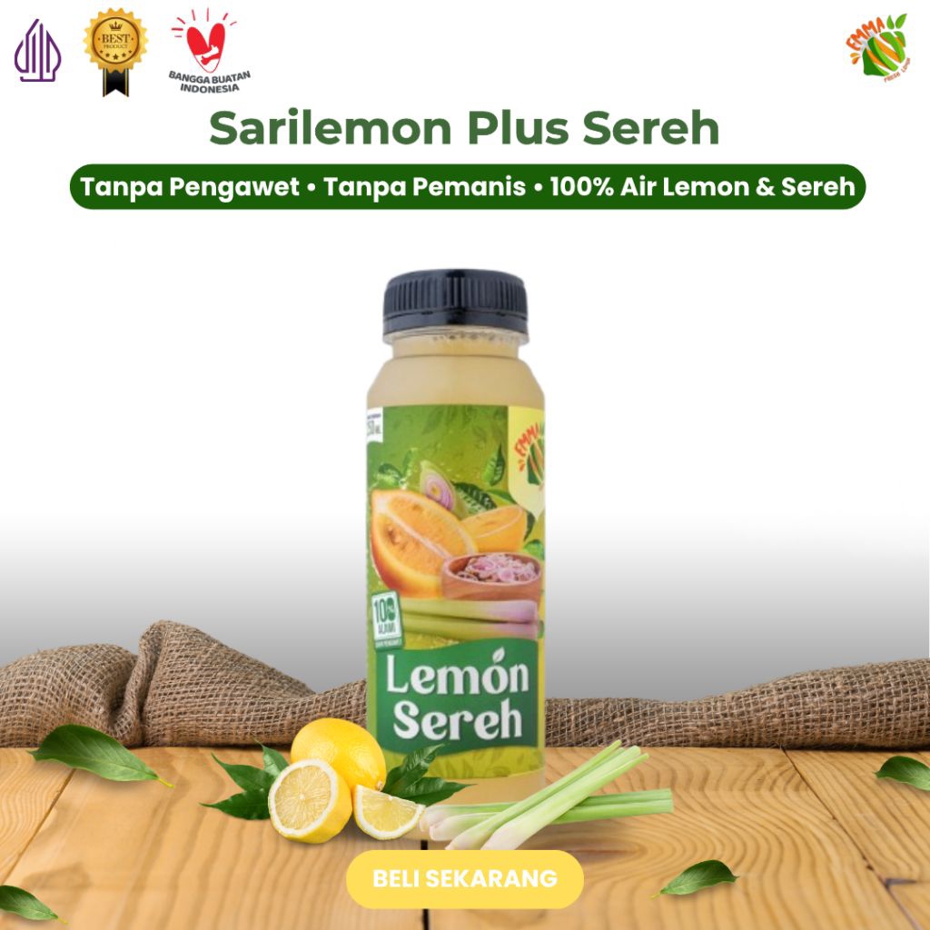 

Sarilemon Sereh Asli - Autoimun Kolesterol Lancar Haid | 16x minum | by EmmaFreshLemon