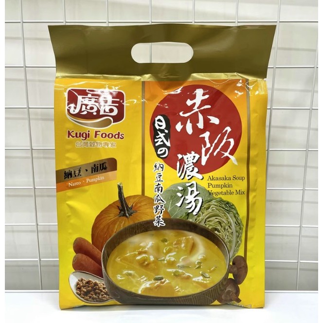 

[PROMO] Sop instant Guangji Akasaka Thick Soup with Natto, Pumpkin and Vegetables (22G/10G)