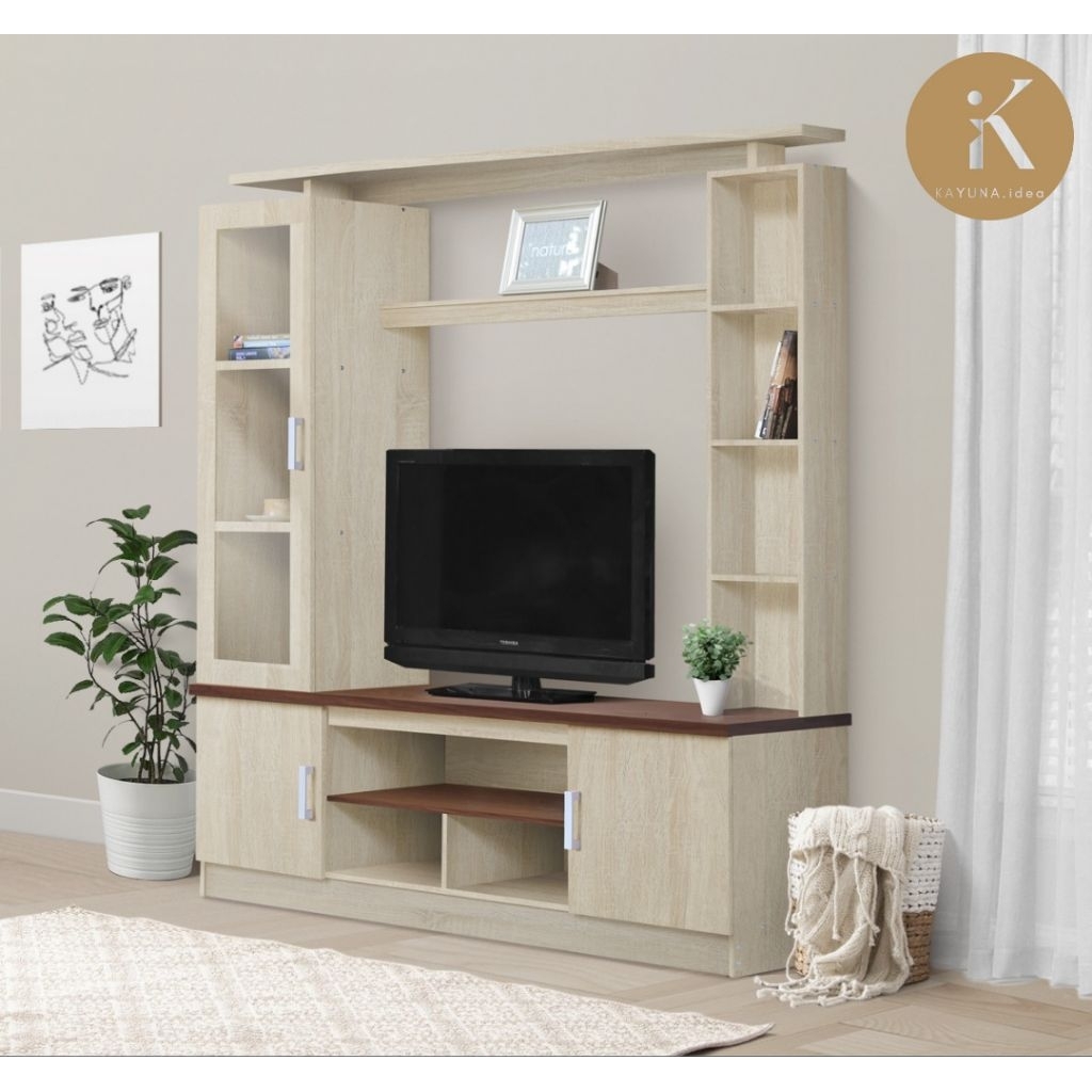 KAYUNA.idea Brooklyn Meja TV/ Meja TV Minimalis/Buffet TV/ Backdrop TV/ Ruang Tamu Minimalis/ Dekora