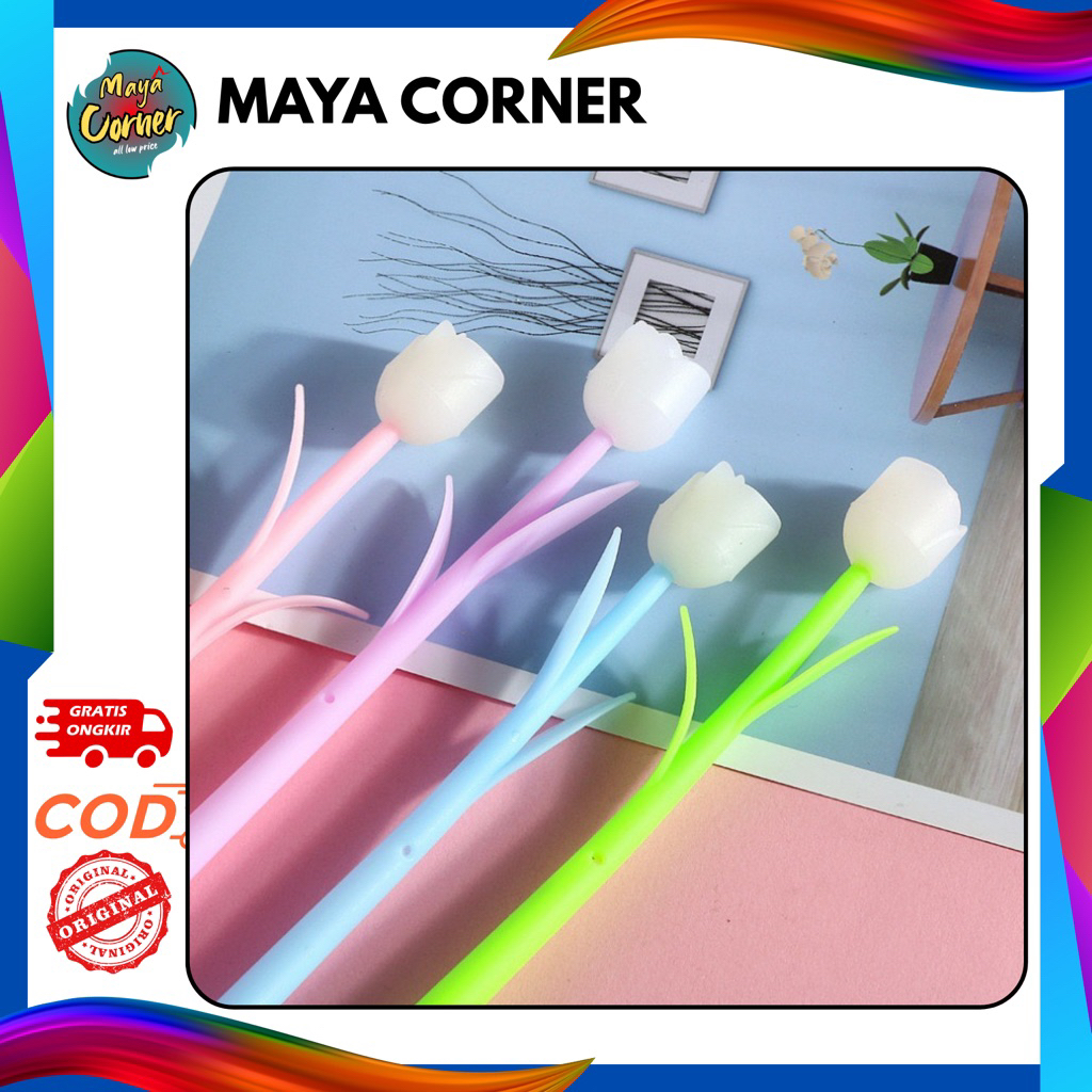 

Pulpen gel Karakter Bunga mawar Pulpen Lucu Bunga