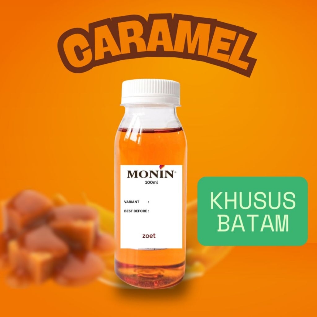 

Monin Syrup Caramel Repack Coffee Sirup 100% Original (KHUSUS BATAM)
