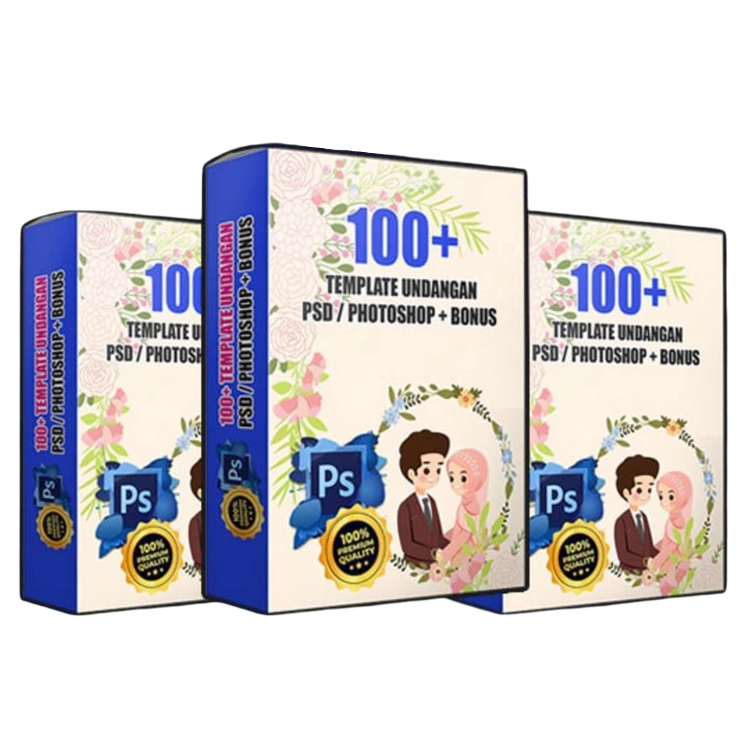 100+ Template Desain PSD Undangan Pernikahan Format Photoshop