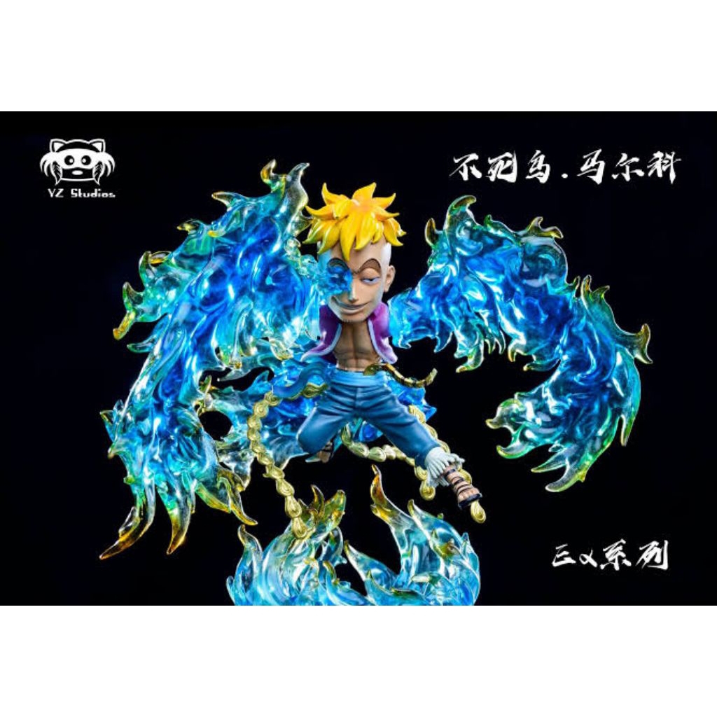 WCF Resin Yz Studio Marco The Phoenix One Piece Figure | Shirohige WB Edward Newgate G5 A+ League M4