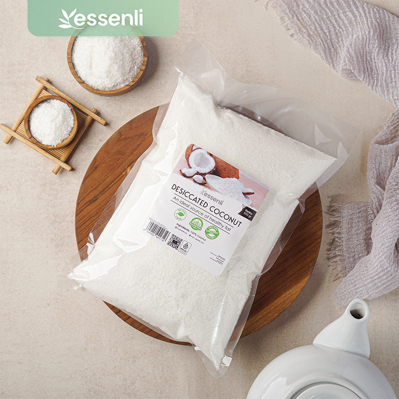 

ESSENLI Dessicated Coconut / Kelapa parut kering 500Gr
