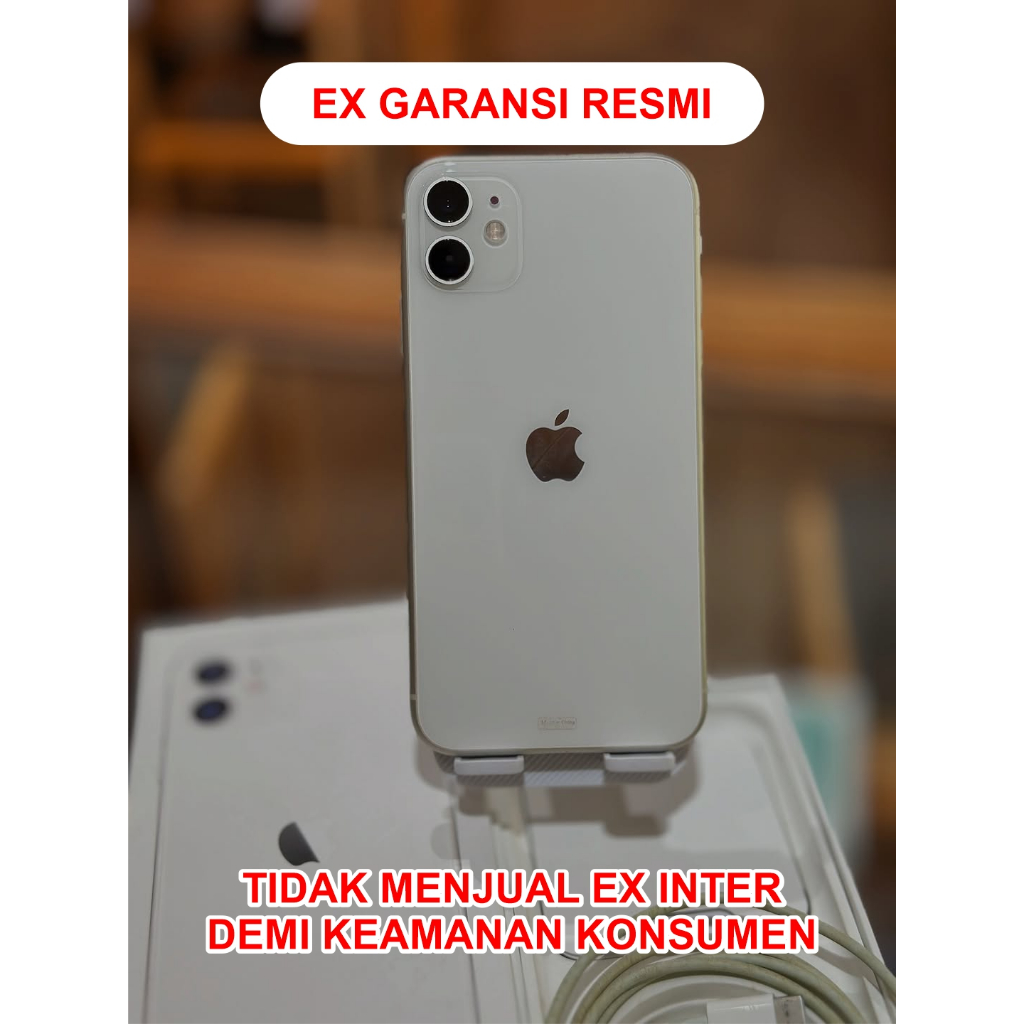 IPHONE 11 64GB SECOND RESMI EX IBOX/GDN/BLIBI IMEI PERMANEN 100% ORIGINAL FULLSET