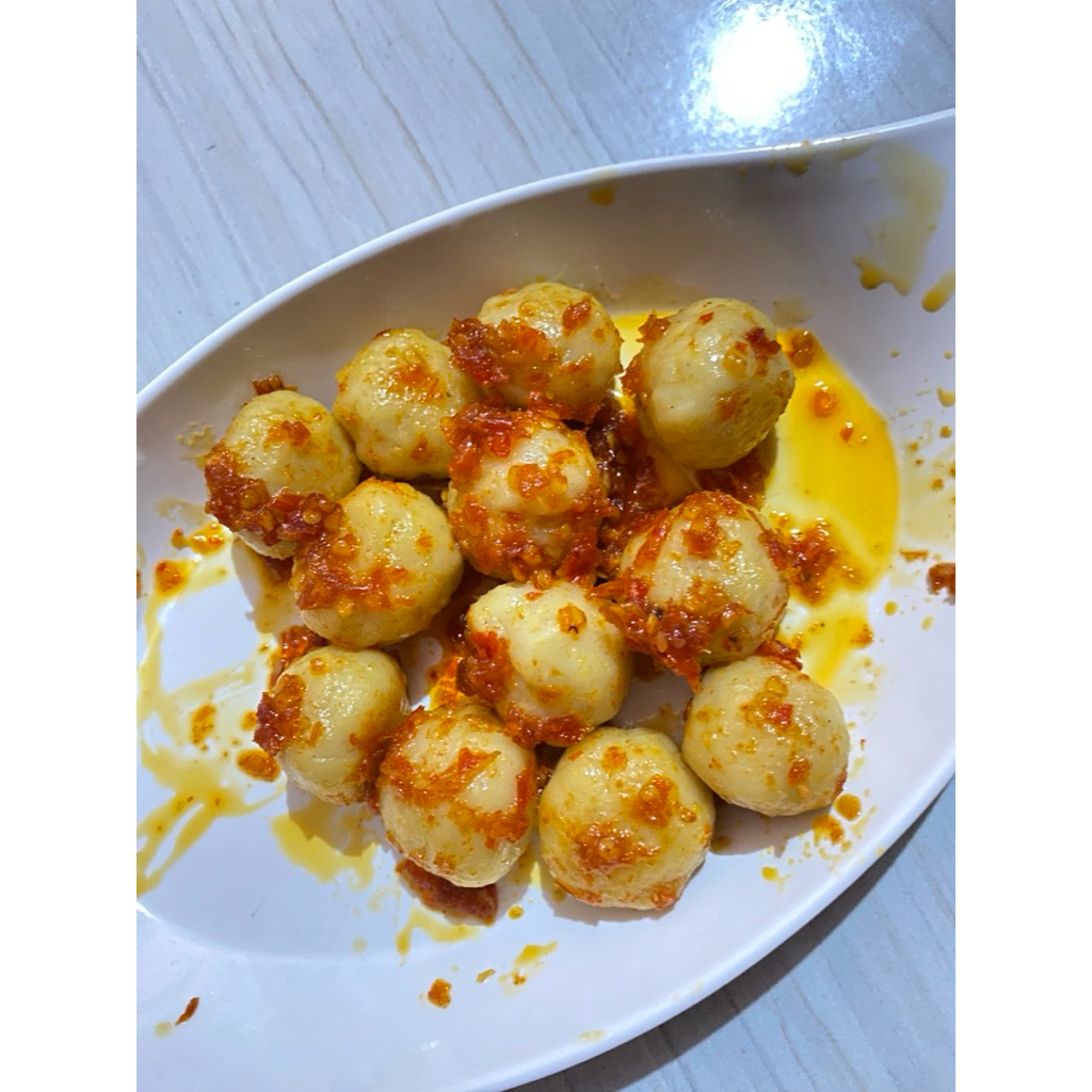 

pentol mercon pedas ayam pentol isi mozarella