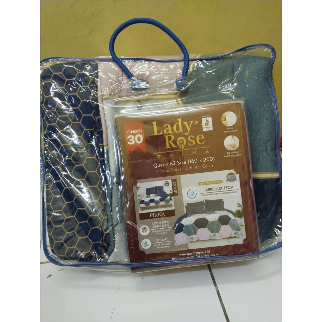 LADY ROSE - Bedcover Lady Rose 160x200 & 180x200 Tinggi 30cm Terbaru & Terlaris