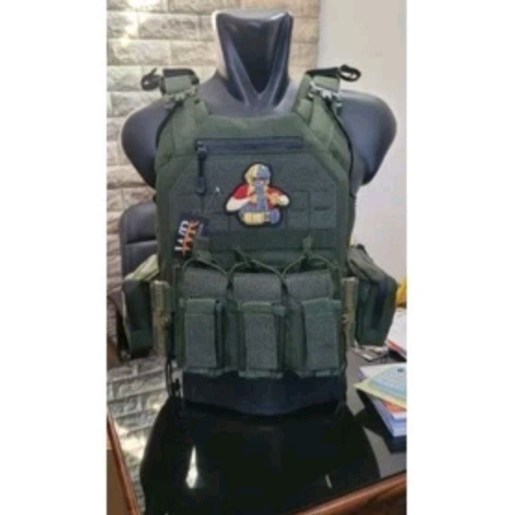 Rompi Body Vest Rajawali Hijau Tactical Pelepas cepat
