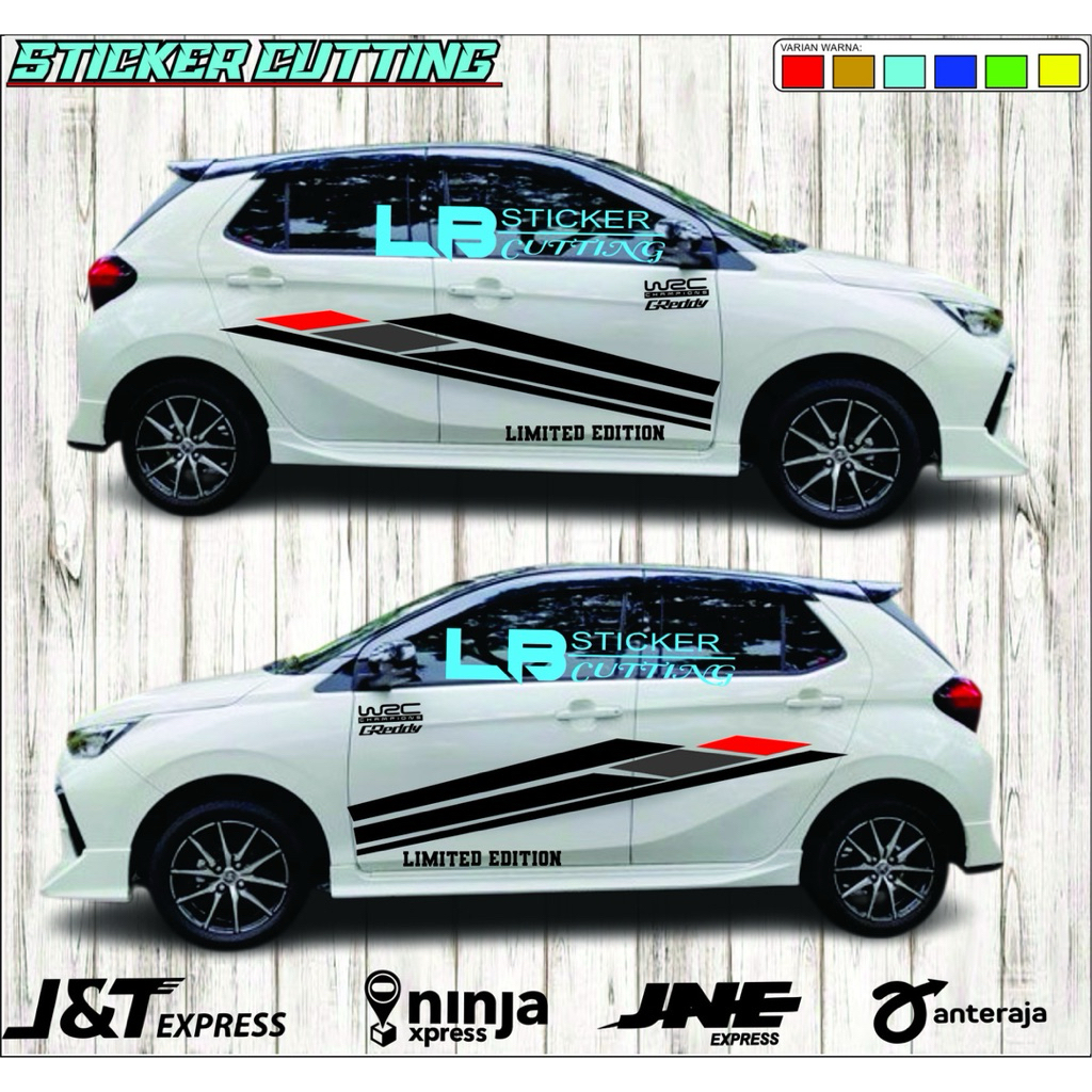 promo cutting stiker mobil agya hitam new list striping stiker mobil agya terlaris