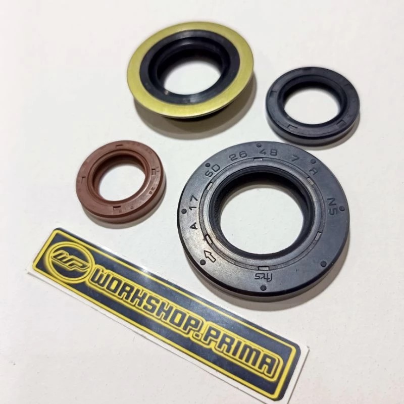 Paket Sil Seal Kruk As wanway Magnet Rasio Tromol Belakang Mio lama Sporty Smile Soul Fino Nouvo nuv