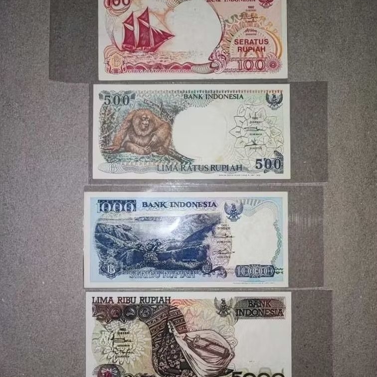 Set Uang Kuno Indonesia Tahun 1992 | UNC | Gress