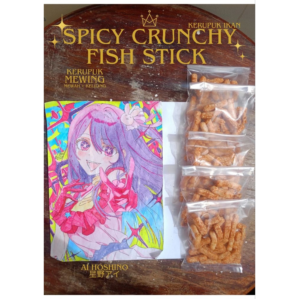

Spicy Crunchy Fish Stick - Kerupuk Mewing