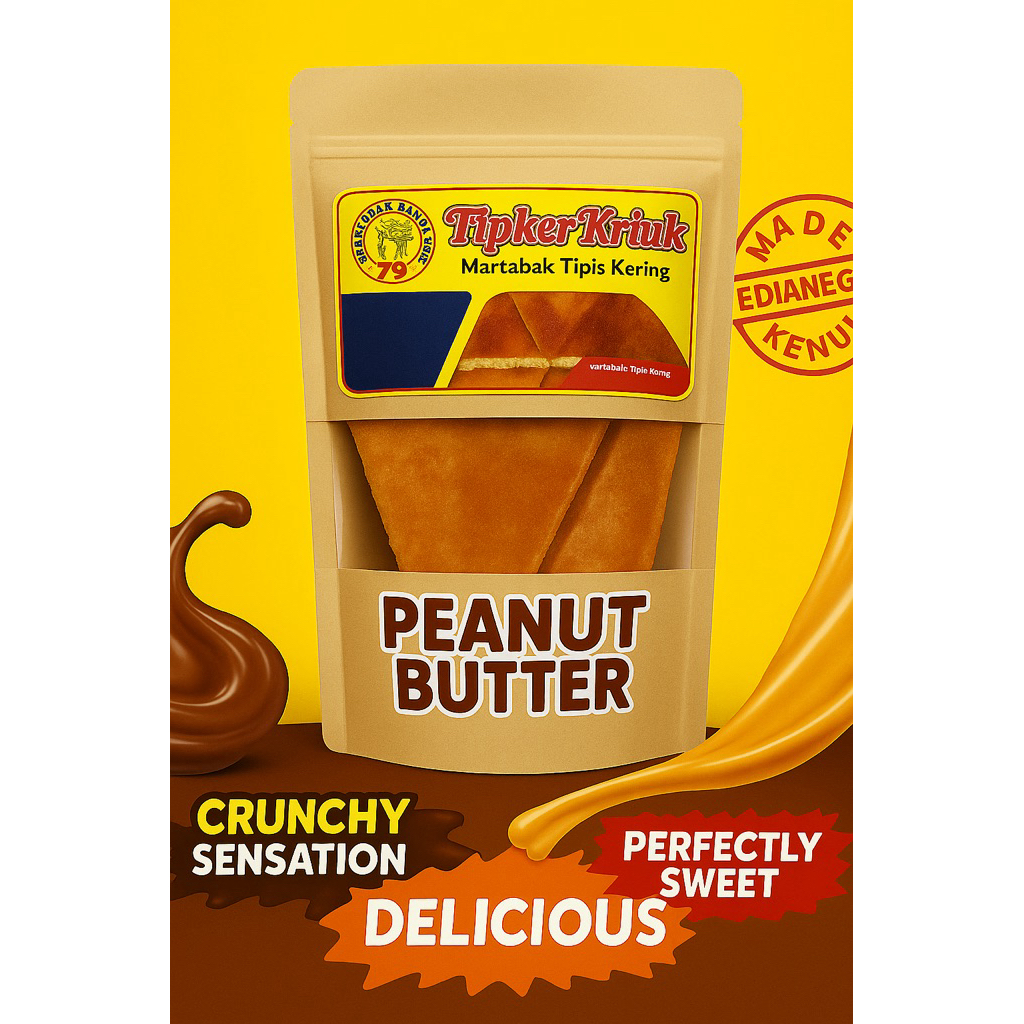 

Selai Kacang TIPKER KRIUK | Martabak Tipker Coklat Keju Renyah | Martabak Kering Manis | Snack Kekinian | Oleh-oleh Enak