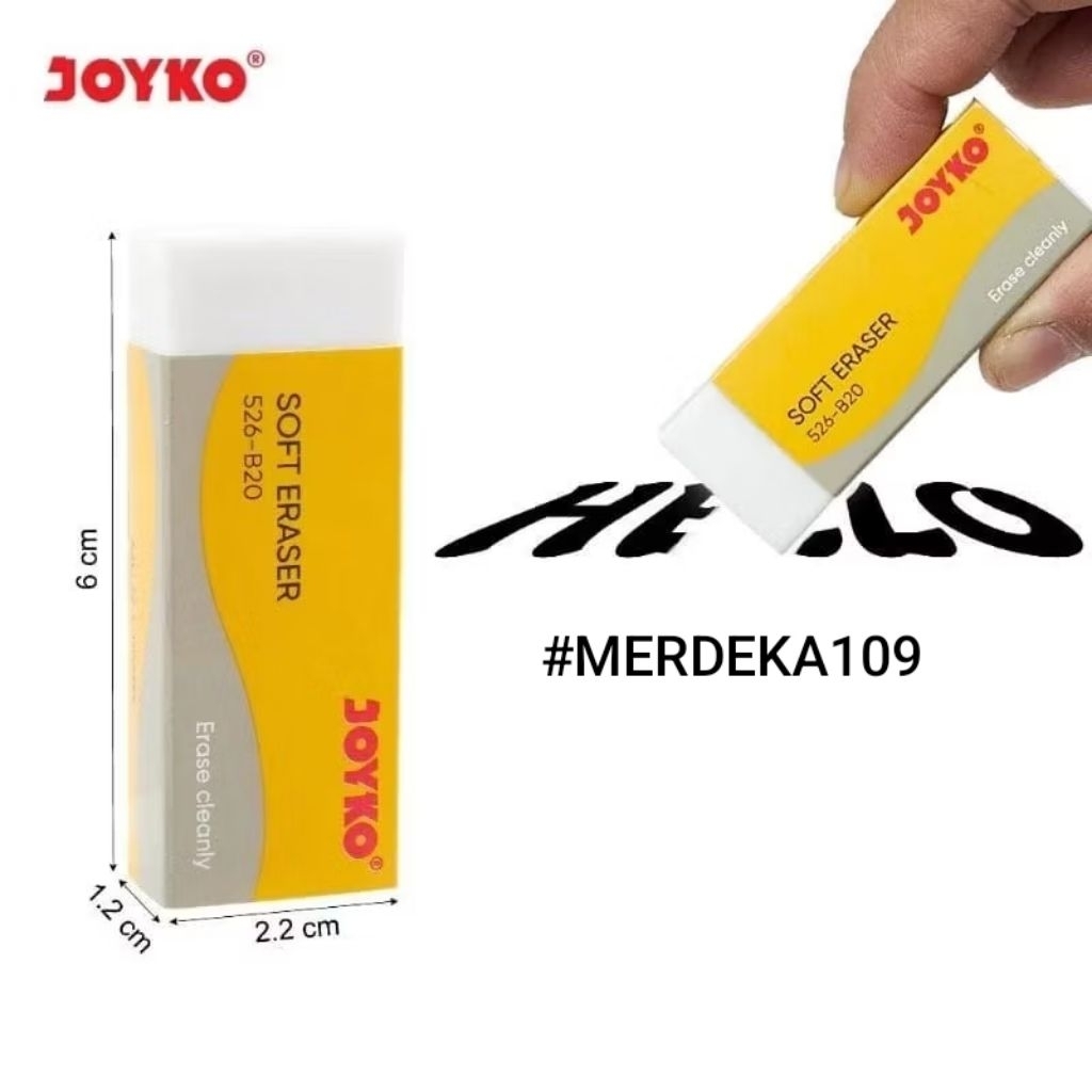 

Penghapus karet Joyko SOFT ERASER 526-B20