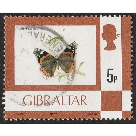 

A 12606 SATU BUAH PRANGKO GIBRALTAR NOMINAL 5 PENCE TEMA SATWA KUPU-KUPU DENGAN KONDISI SUDAH ADA CAP