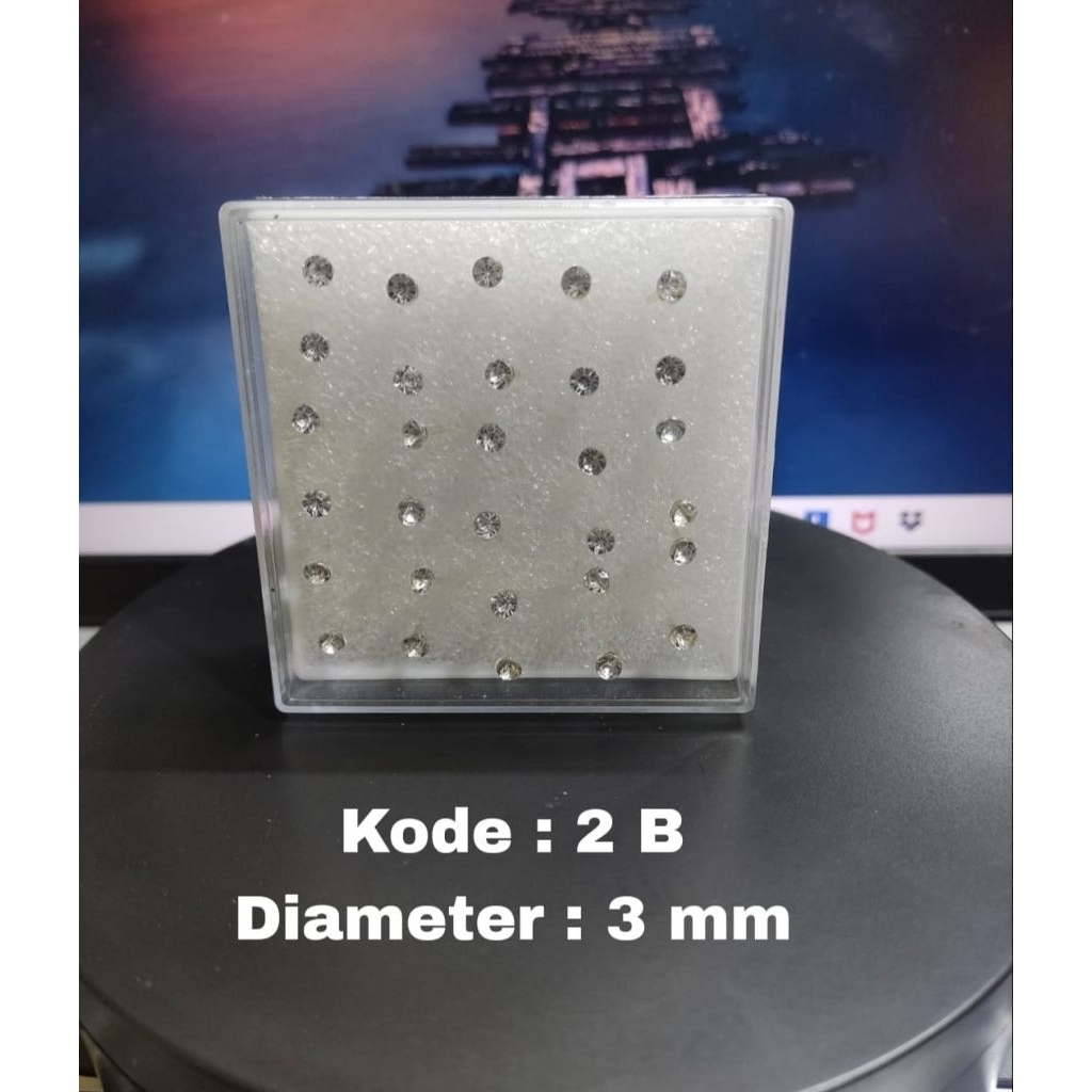 Ating Giwang PERMATA/Anting Tusuk / Anting ceplik