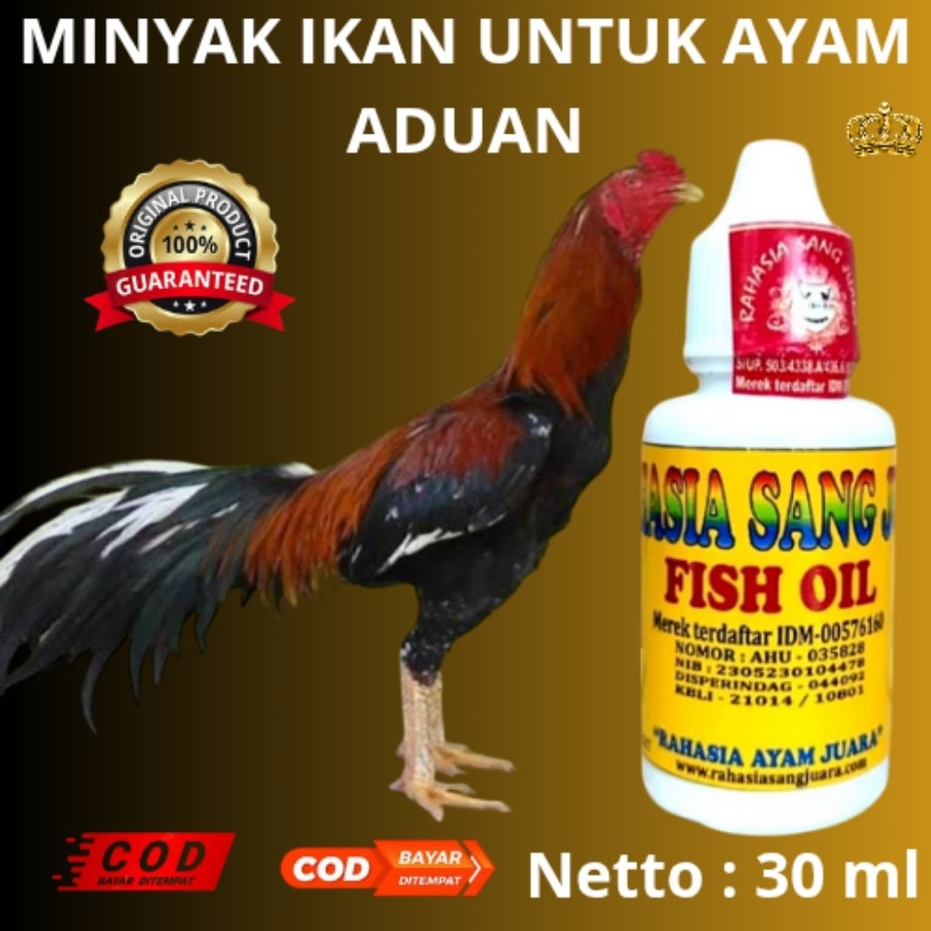 MINYAK IKAN UNTUK AYAM ADUAN " FISH OIL"