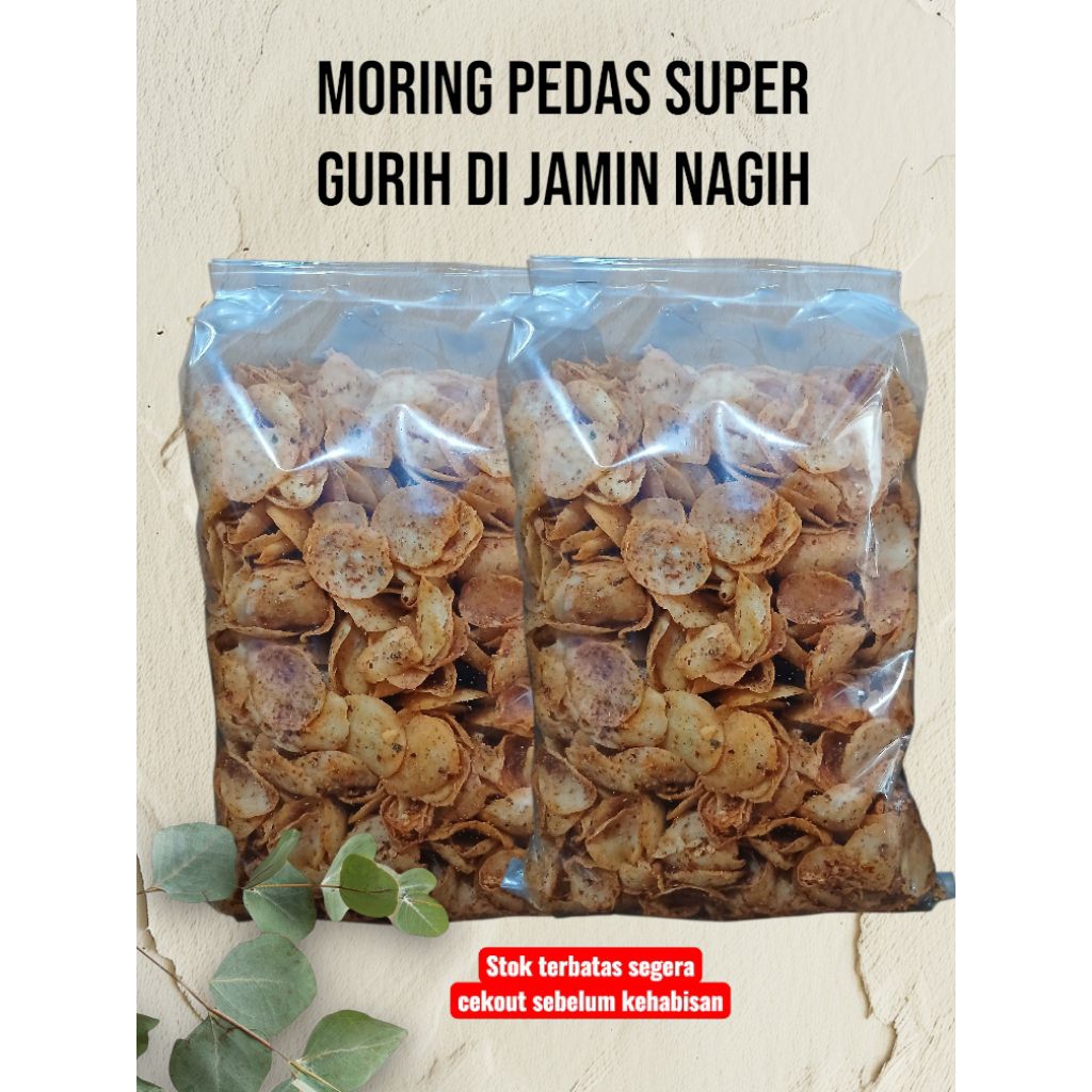 

Moring super pedas dan gurih dan renyah1kg free babelwarf dan kardus