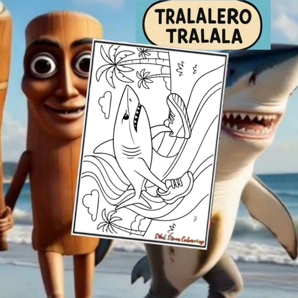 

Kertas Mewarnai Gambar Anak Tralalero Tralala V1 (11 Gambar) Kertas Gambar 160Gsm